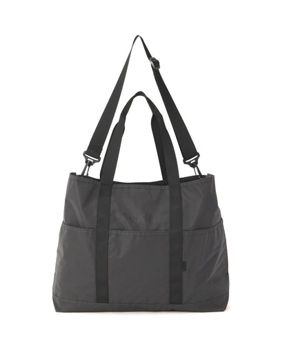 PACKING/パッキング BLACK REFLECTIVE 托特包