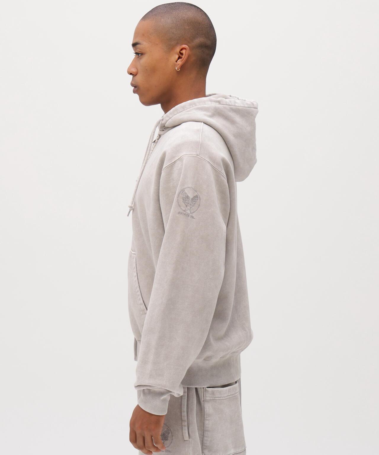 ACID WASH ZIP UP 連帽衛衣