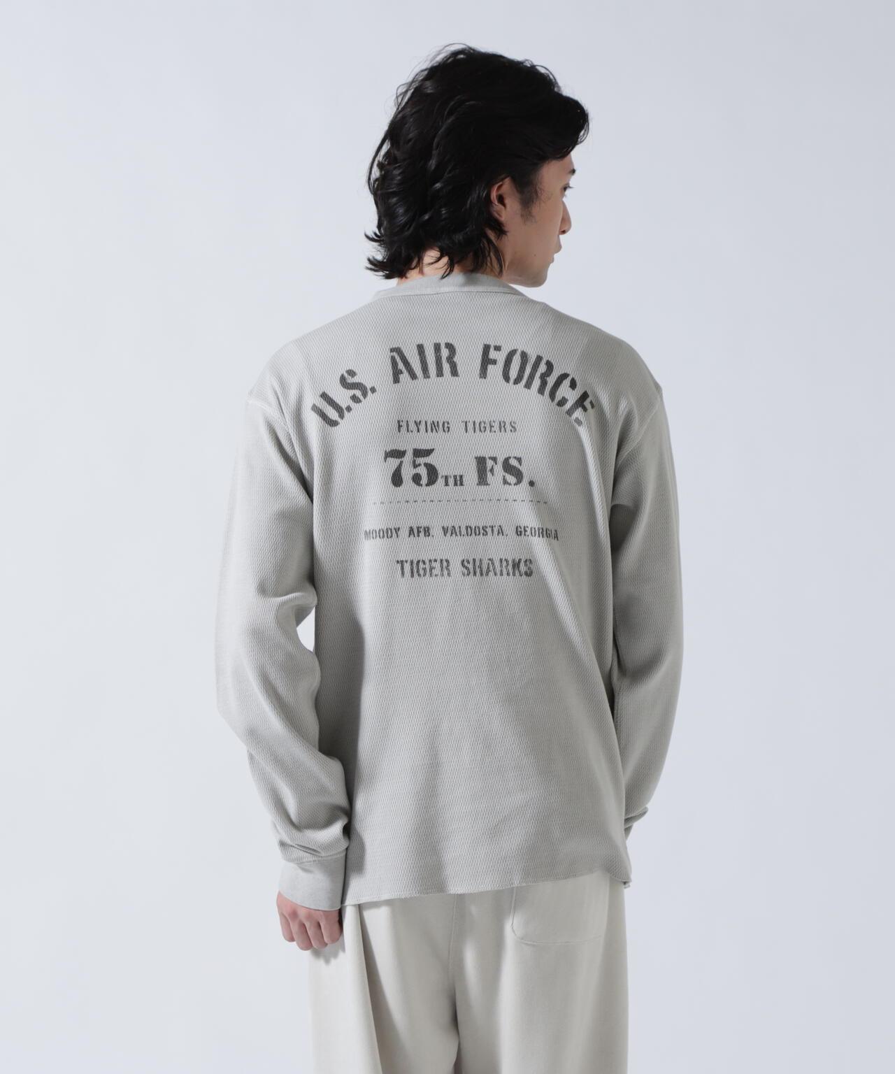 STENCIL HONEYCOMB WAFFLE 長袖T恤