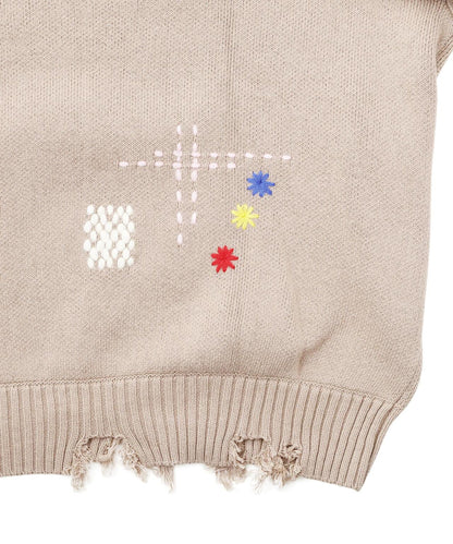 B omnivore HAND STITCH CREWNECK KNIT 針織上衣