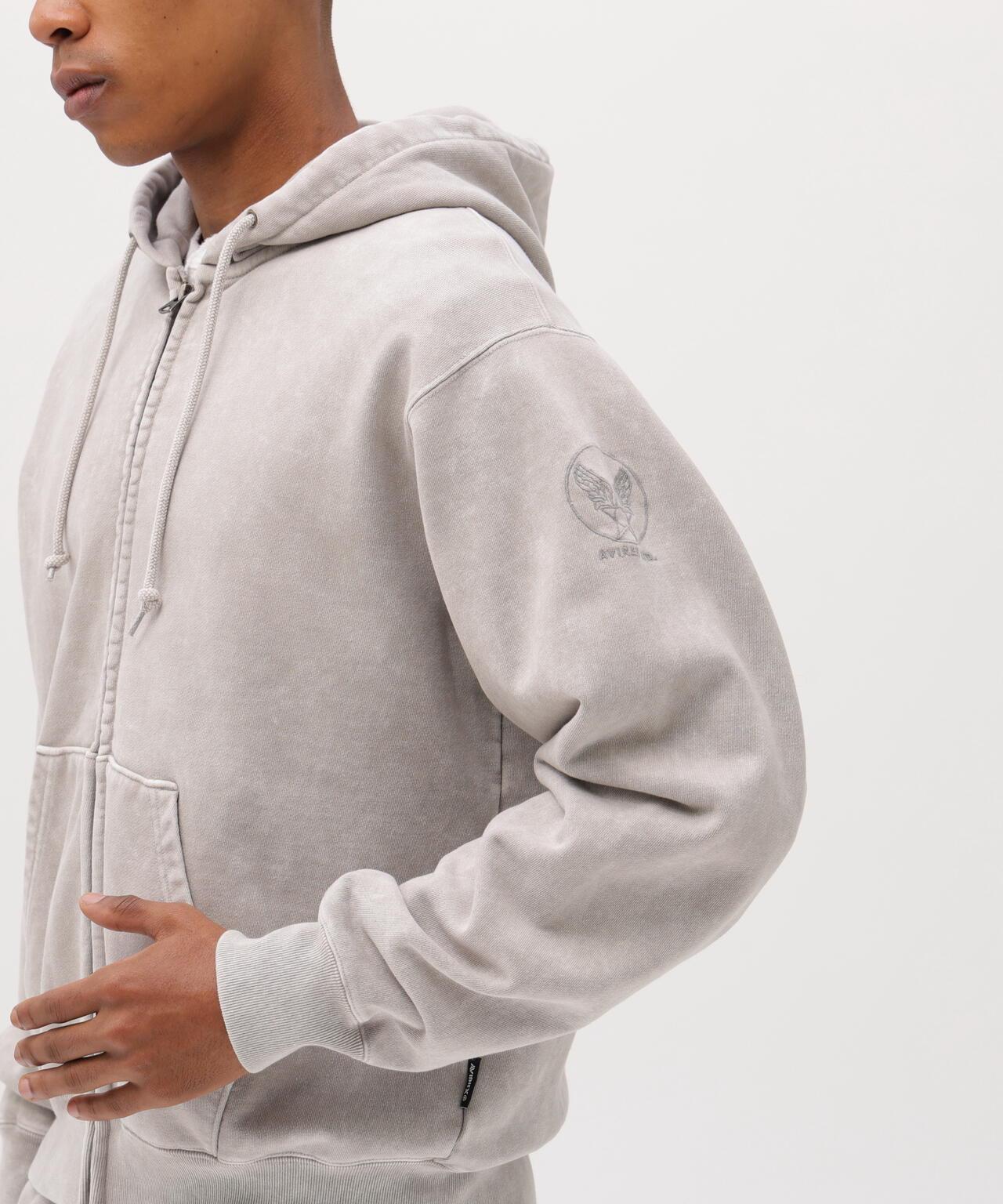 ACID WASH ZIP UP 連帽衛衣