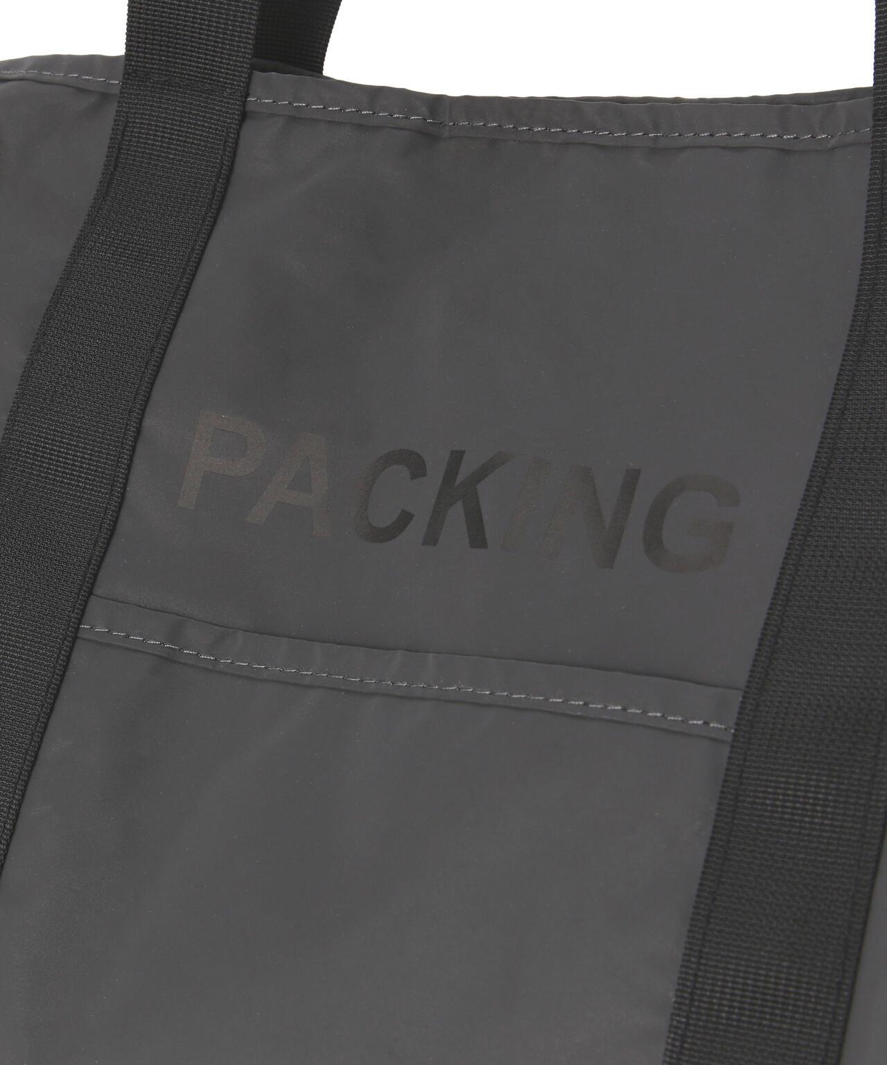 PACKING/パッキング BLACK REFLECTIVE 托特包