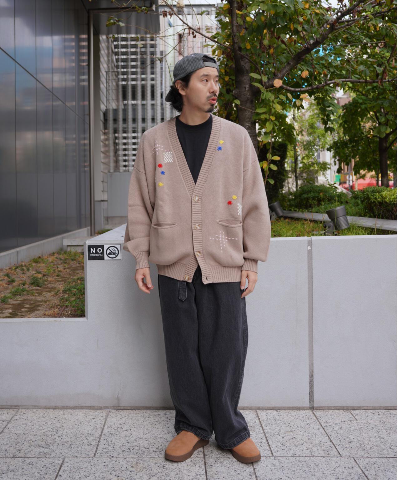 手工縫線設計 針織開衫 HAND STITCH CARDIGAN