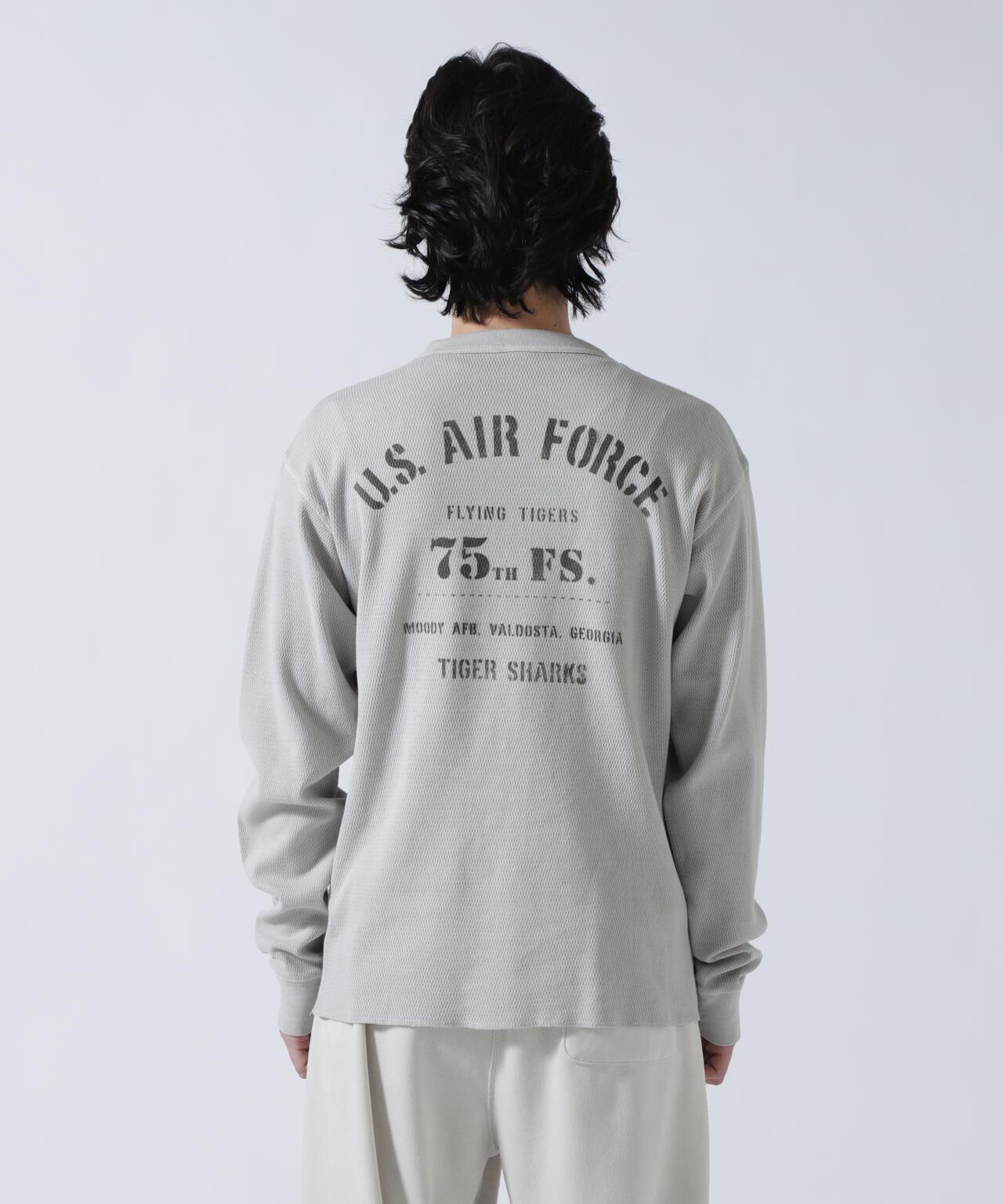 STENCIL HONEYCOMB WAFFLE 長袖T恤