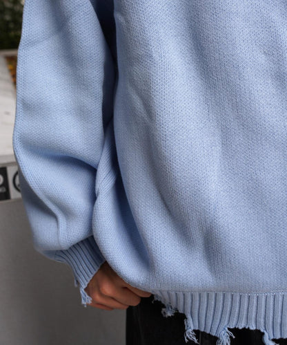 B omnivore HAND STITCH CREWNECK KNIT 針織上衣