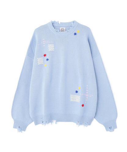 B omnivore HAND STITCH CREWNECK KNIT 針織上衣