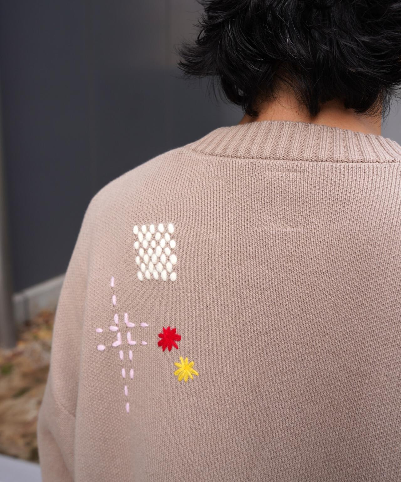 手工縫線設計 針織開衫 HAND STITCH CARDIGAN