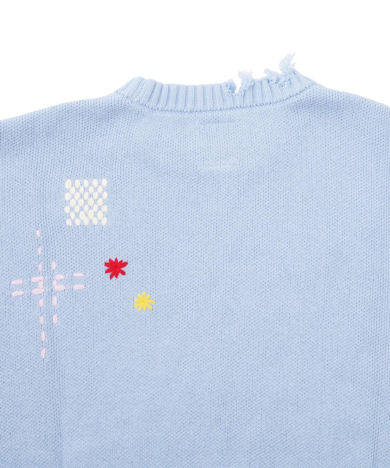 B omnivore HAND STITCH CREWNECK KNIT 針織上衣