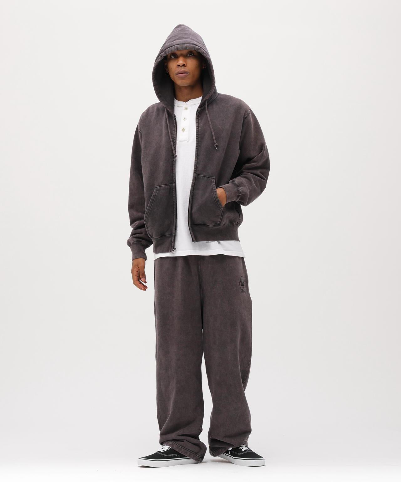 ACID WASH ZIP UP 連帽衛衣
