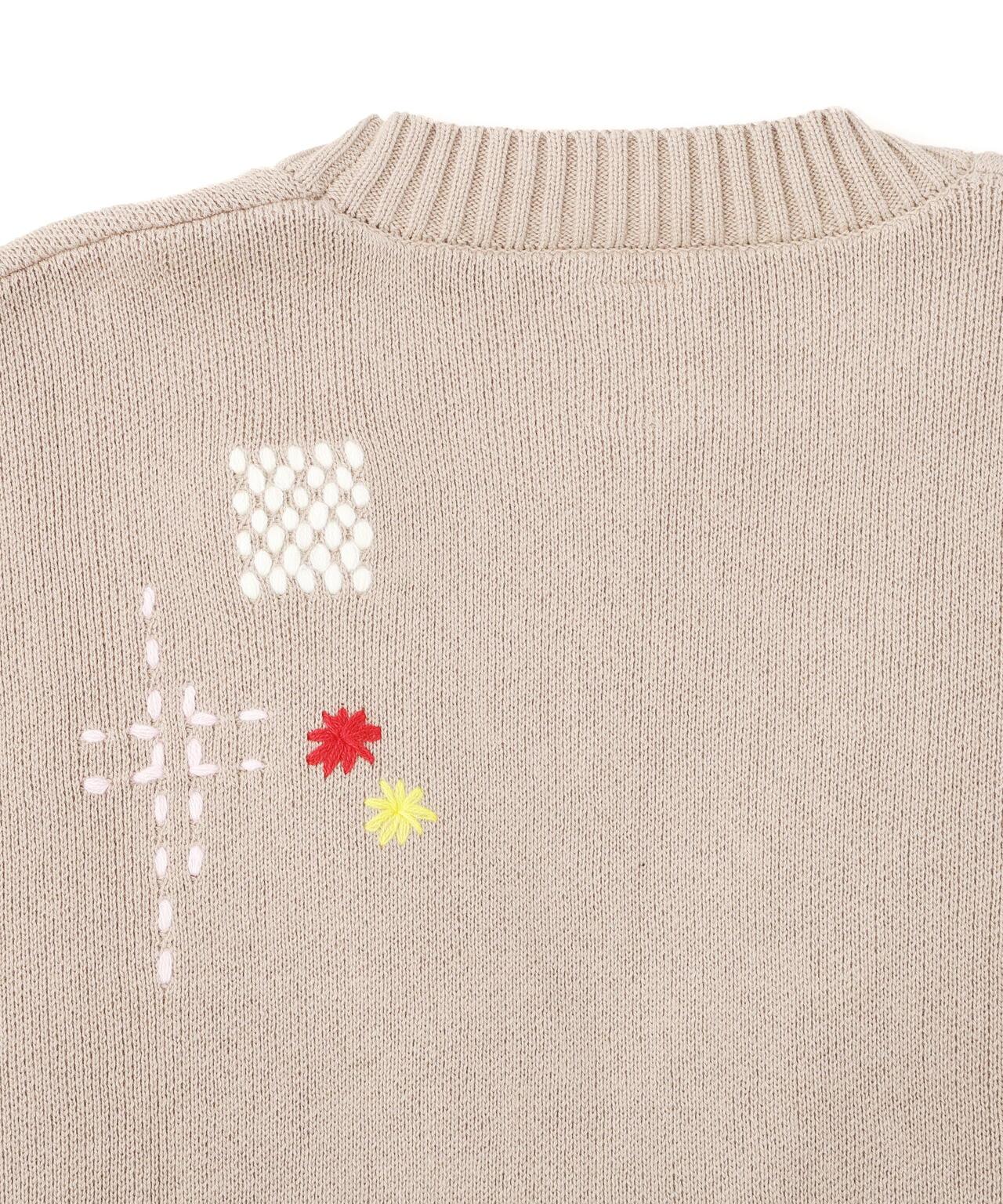 手工縫線設計 針織開衫 HAND STITCH CARDIGAN