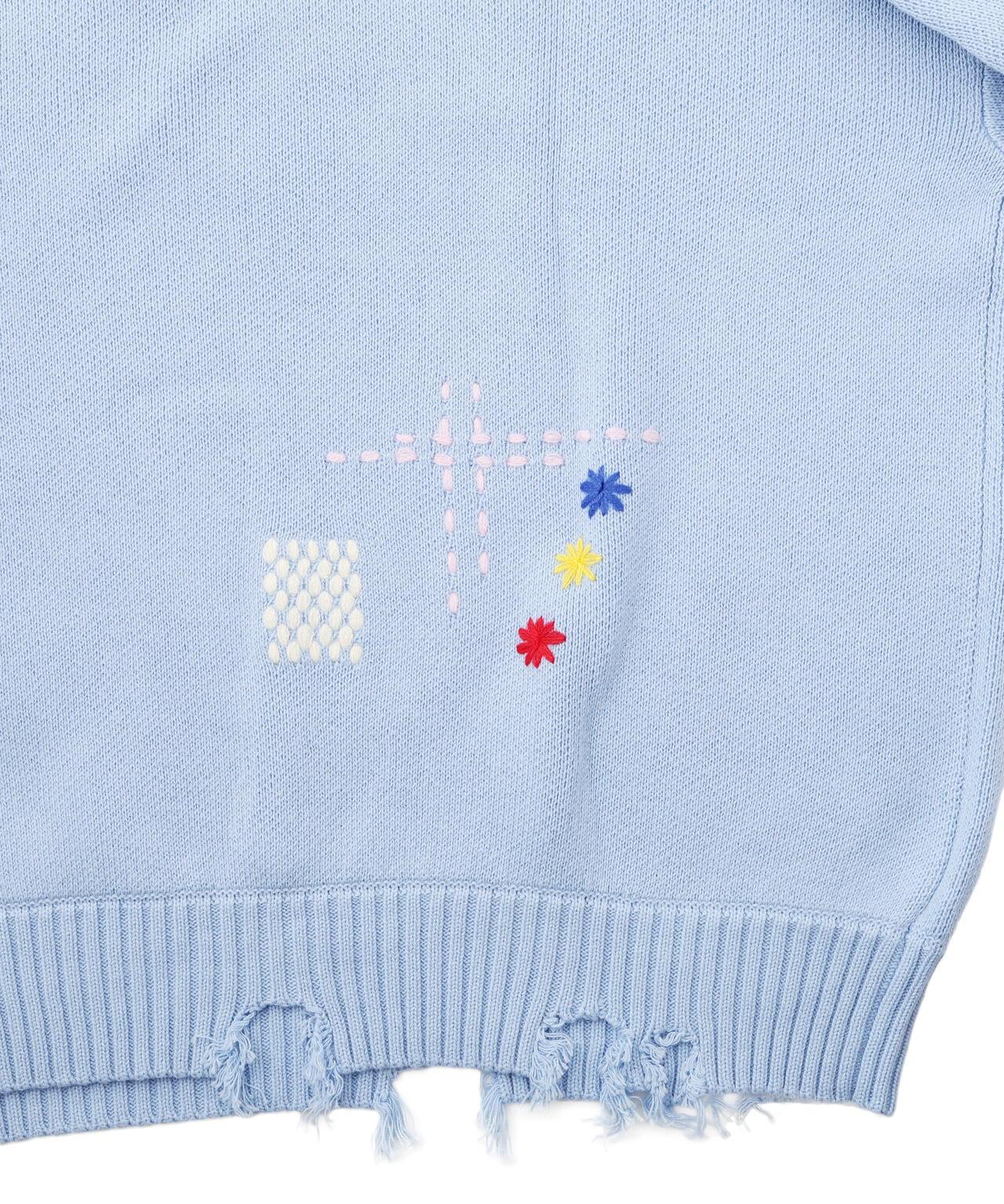 B omnivore HAND STITCH CREWNECK KNIT 針織上衣