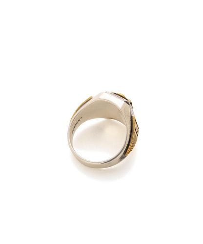 MATERIAL COMBI SIGNET RING “USAF” 戒指