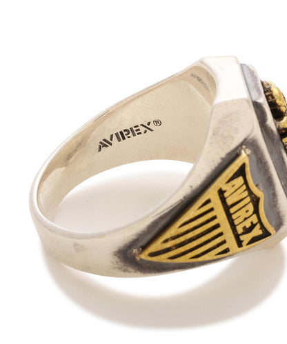 MATERIAL COMBI SIGNET RING “USAF” 戒指