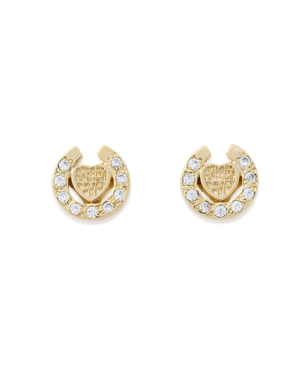 HEART HORSESHOE CZ 耳環 J.H.M CO.LTD