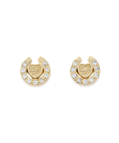 HEART HORSESHOE CZ 耳環 J.H.M CO.LTD