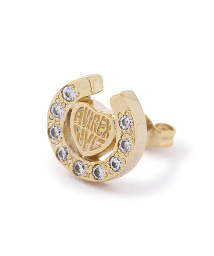 HEART HORSESHOE CZ 耳環 J.H.M CO.LTD