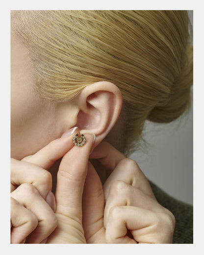 HEART HORSESHOE CZ 耳環 J.H.M CO.LTD