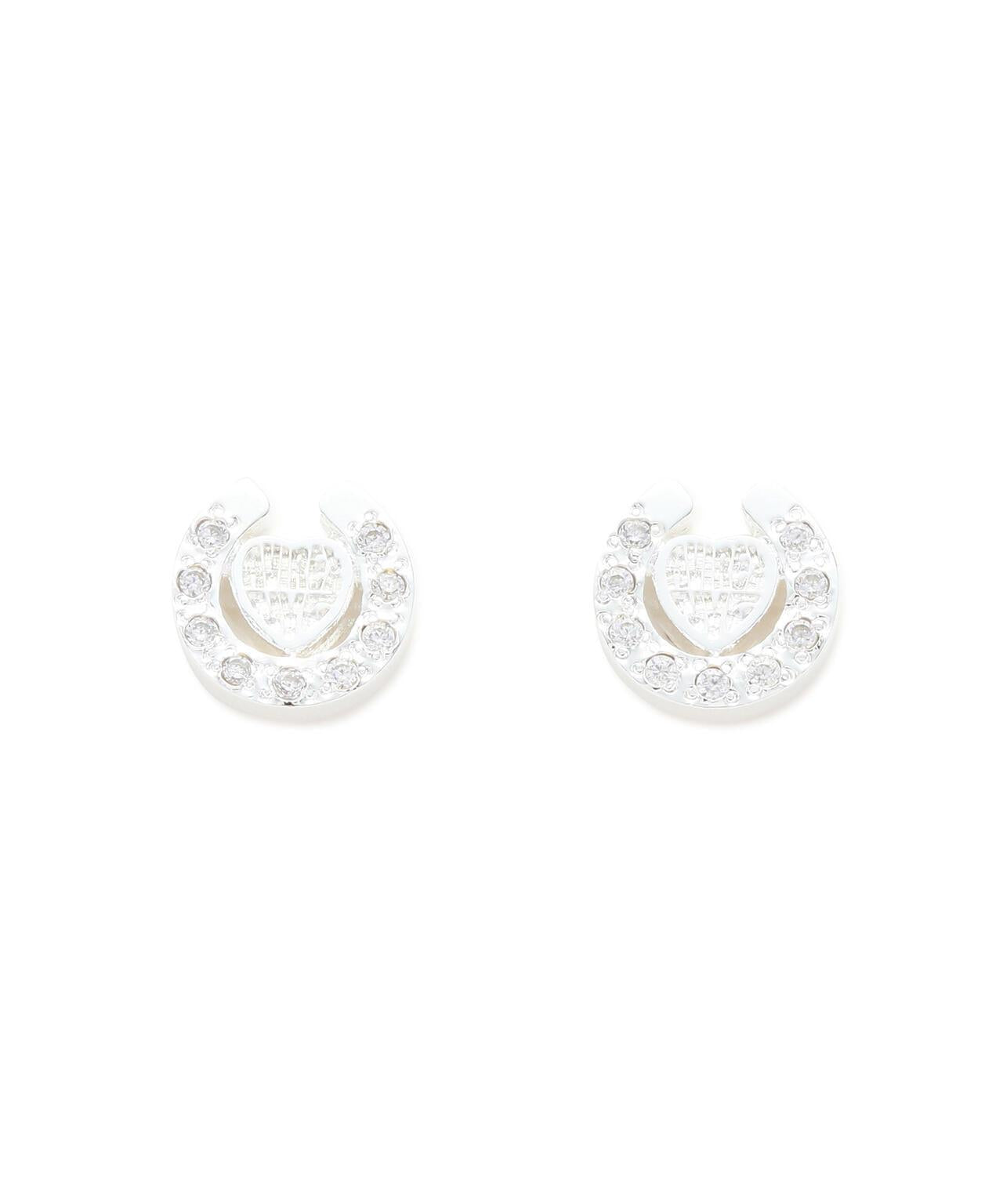 HEART HORSESHOE CZ 耳環 J.H.M CO.LTD