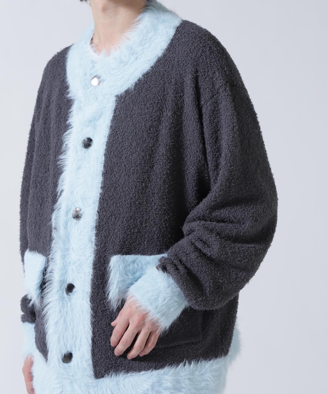 amok アモク COLLARLESS KNIT JACKET 無領針織外套