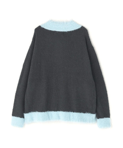 amok アモク COLLARLESS KNIT JACKET 無領針織外套