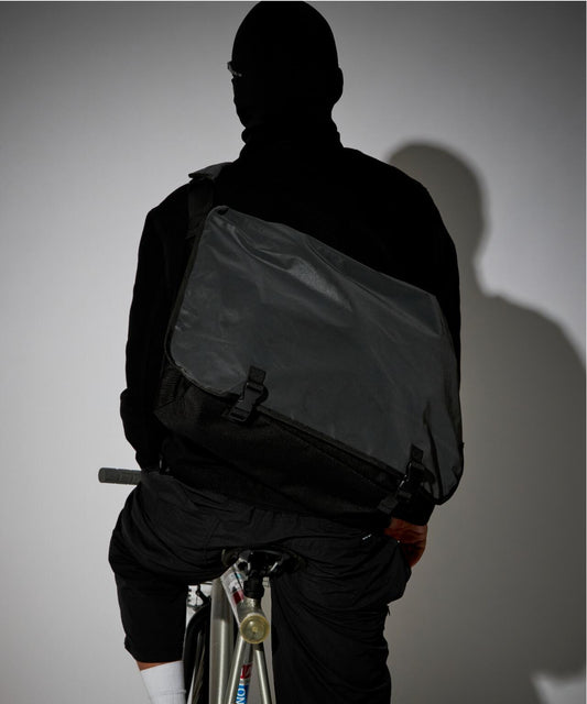 PACKING BLACK REFLECTIVE MESSENGER 反光設計 郵差包