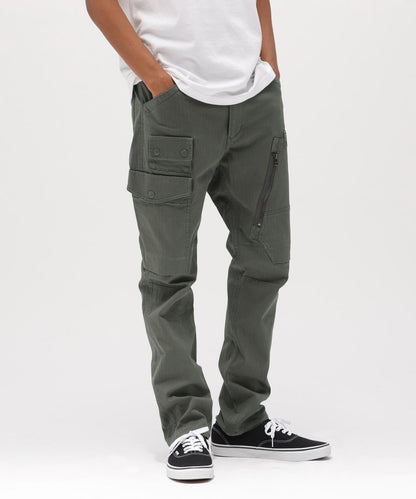 STRETCH HERRINGBONE CARGO PANTS 褲子