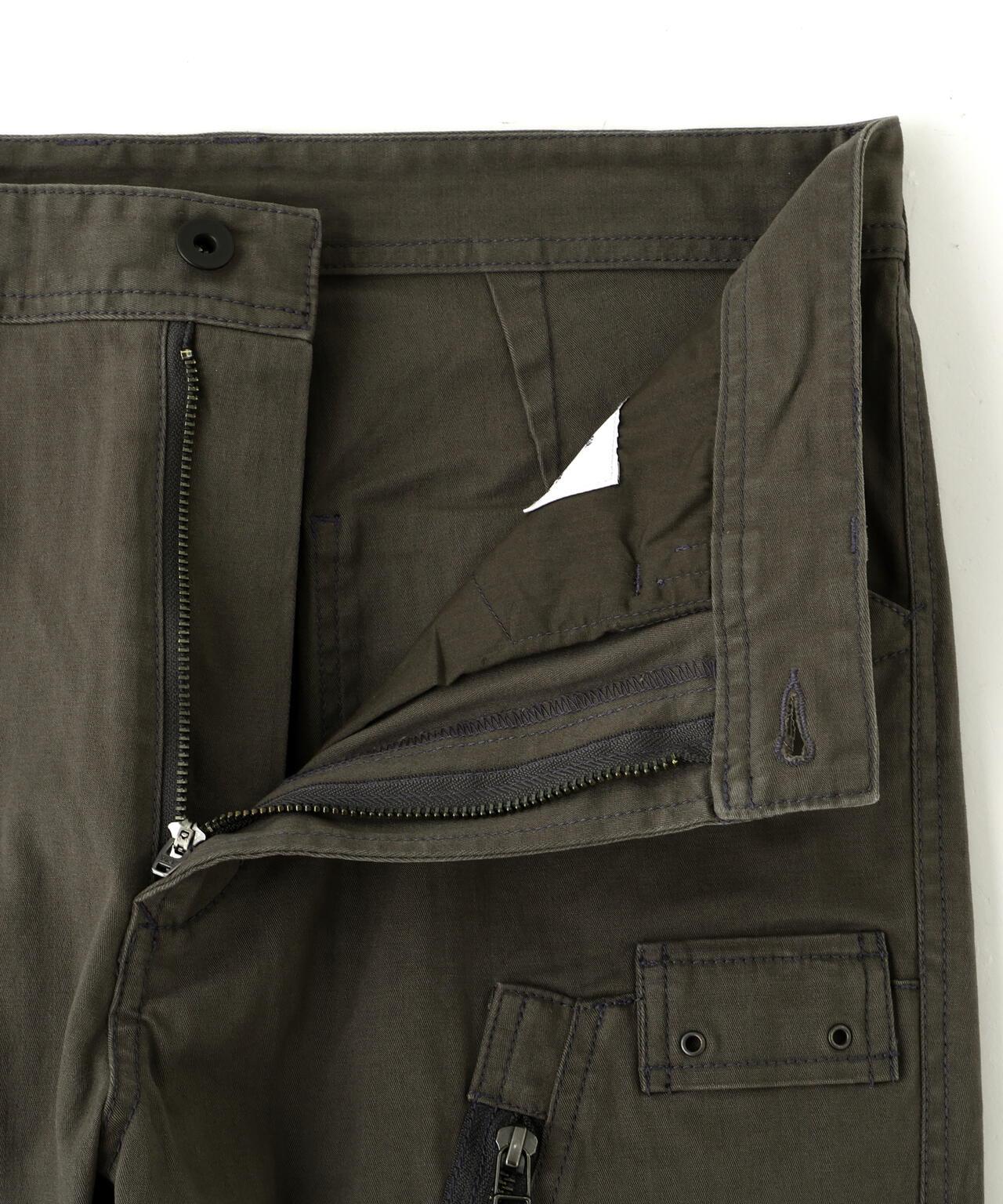 STRETCH HERRINGBONE CARGO PANTS 褲子
