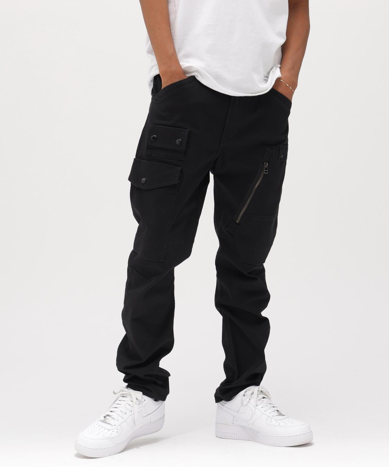STRETCH HERRINGBONE CARGO PANTS 褲子