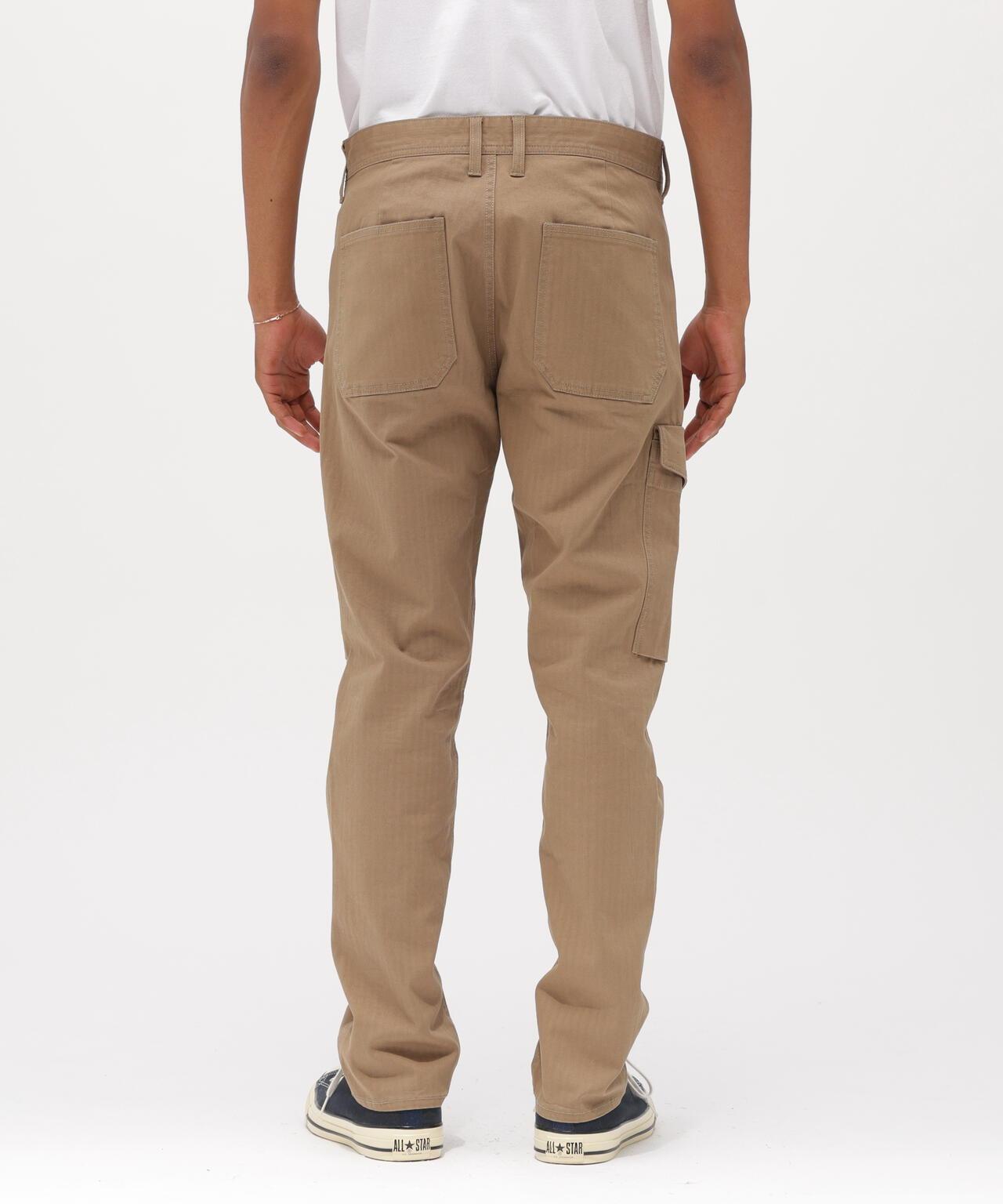 STRETCH HERRINGBONE CARGO PANTS 褲子