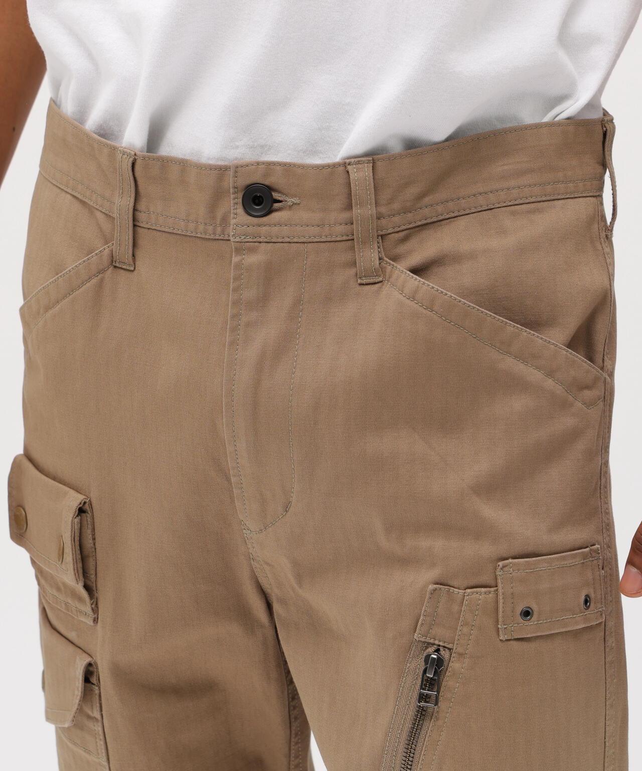 STRETCH HERRINGBONE CARGO PANTS 褲子