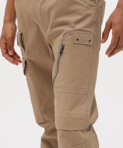 STRETCH HERRINGBONE CARGO PANTS 褲子