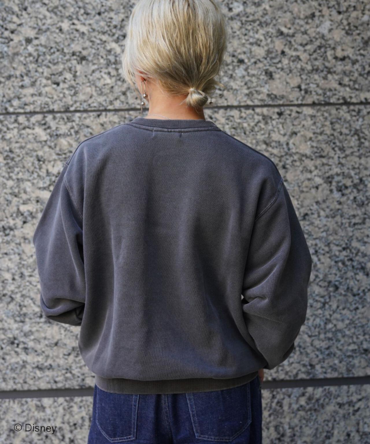 聯名水洗做舊米奇印花衛衣 UNISEX