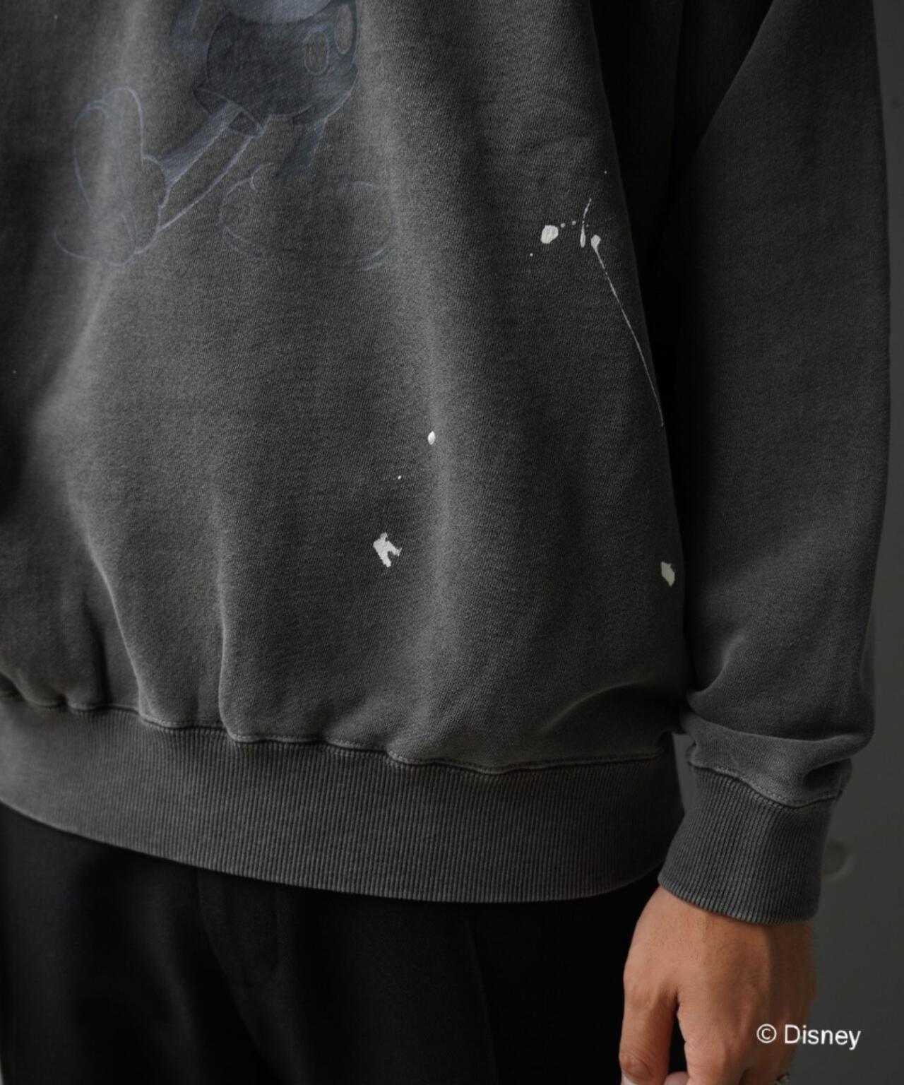 聯名水洗做舊米奇印花衛衣 UNISEX
