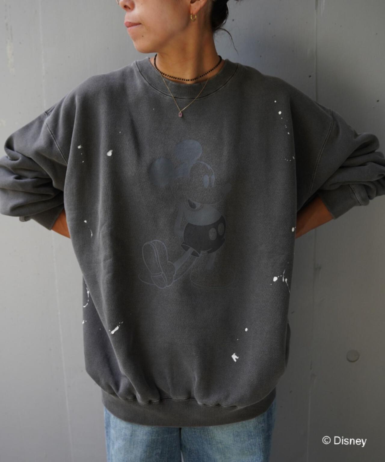 聯名水洗做舊米奇印花衛衣 UNISEX