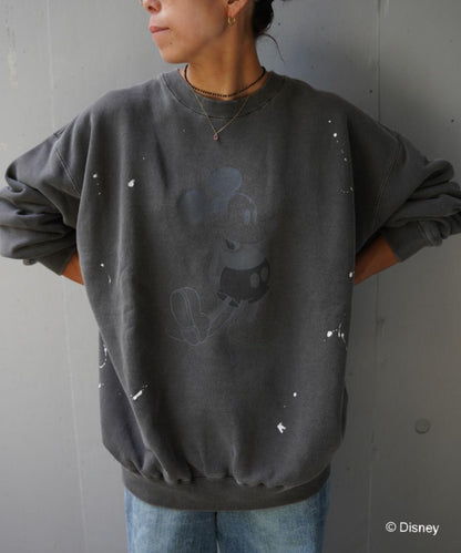 聯名水洗做舊米奇印花衛衣 UNISEX