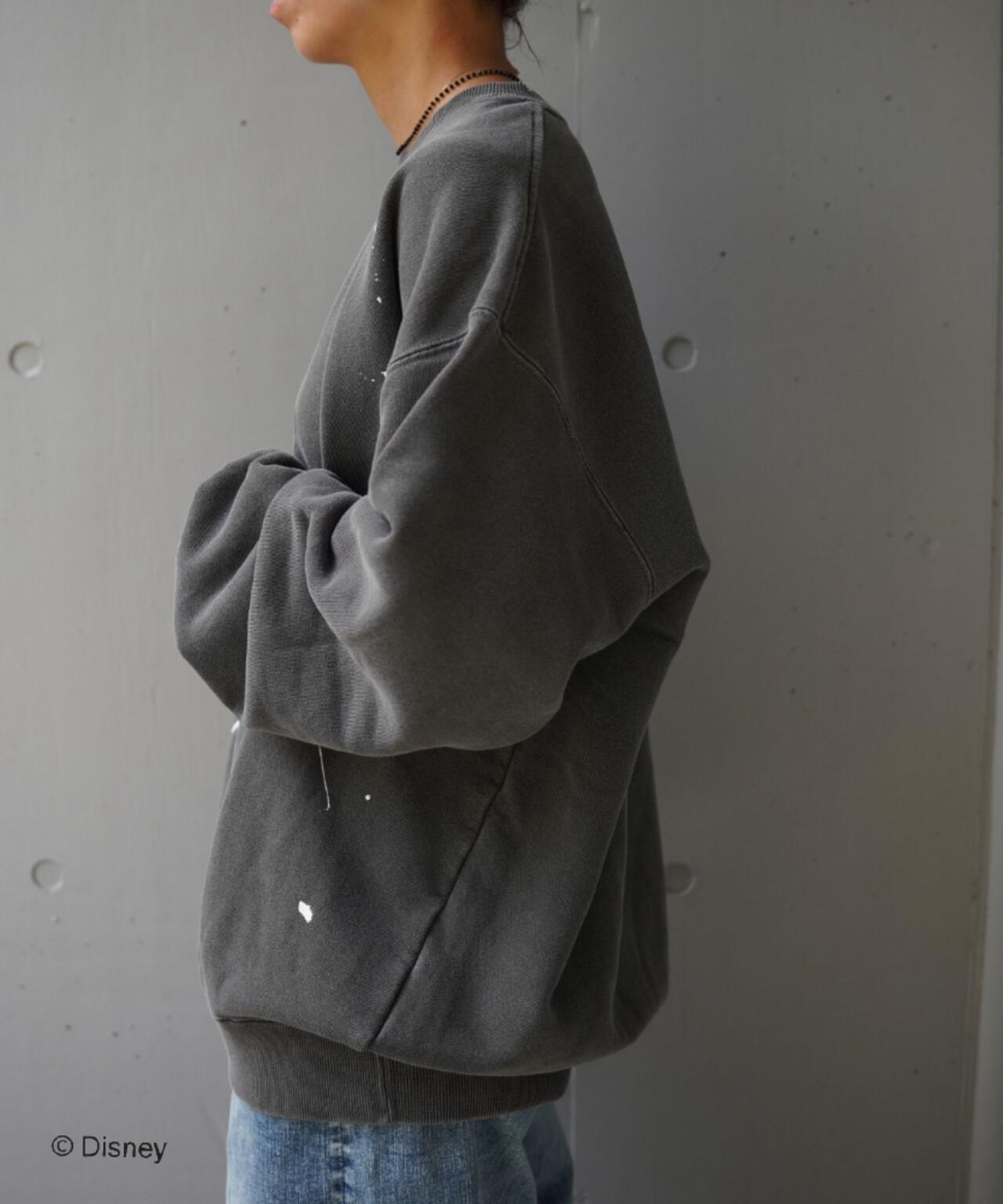 聯名水洗做舊米奇印花衛衣 UNISEX