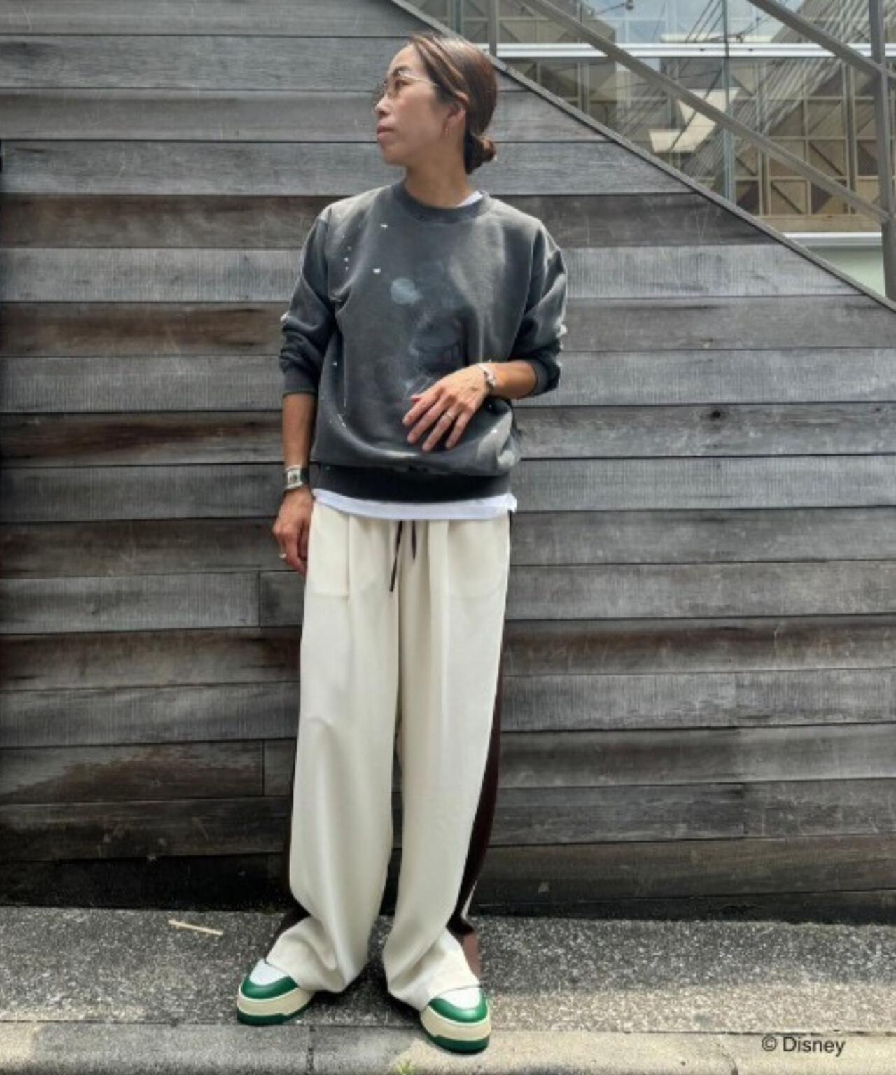 聯名水洗做舊米奇印花衛衣 UNISEX