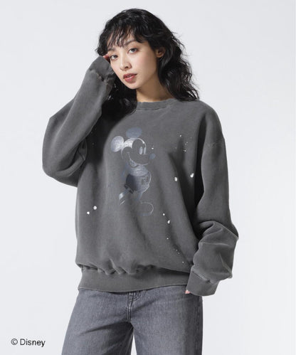 聯名水洗做舊米奇印花衛衣 UNISEX