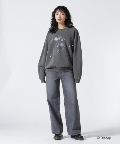 聯名水洗做舊米奇印花衛衣 UNISEX