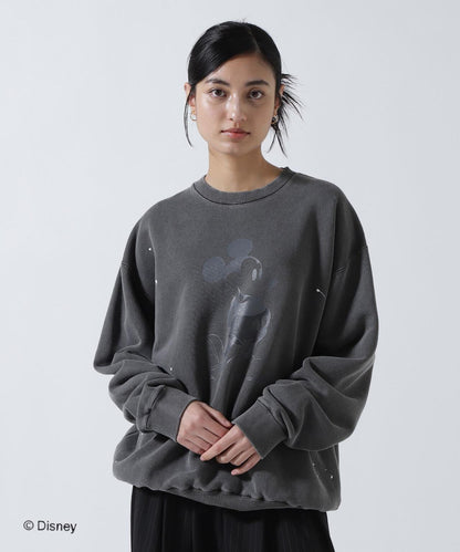 聯名水洗做舊米奇印花衛衣 UNISEX