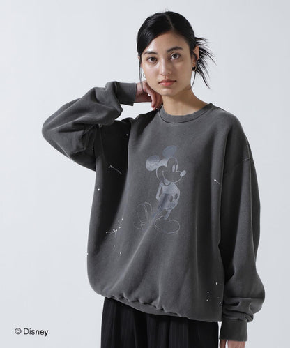聯名水洗做舊米奇印花衛衣 UNISEX