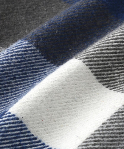 FLANNEL DAMAGE SHIRTS BLOCK 法蘭絨做舊襯衫