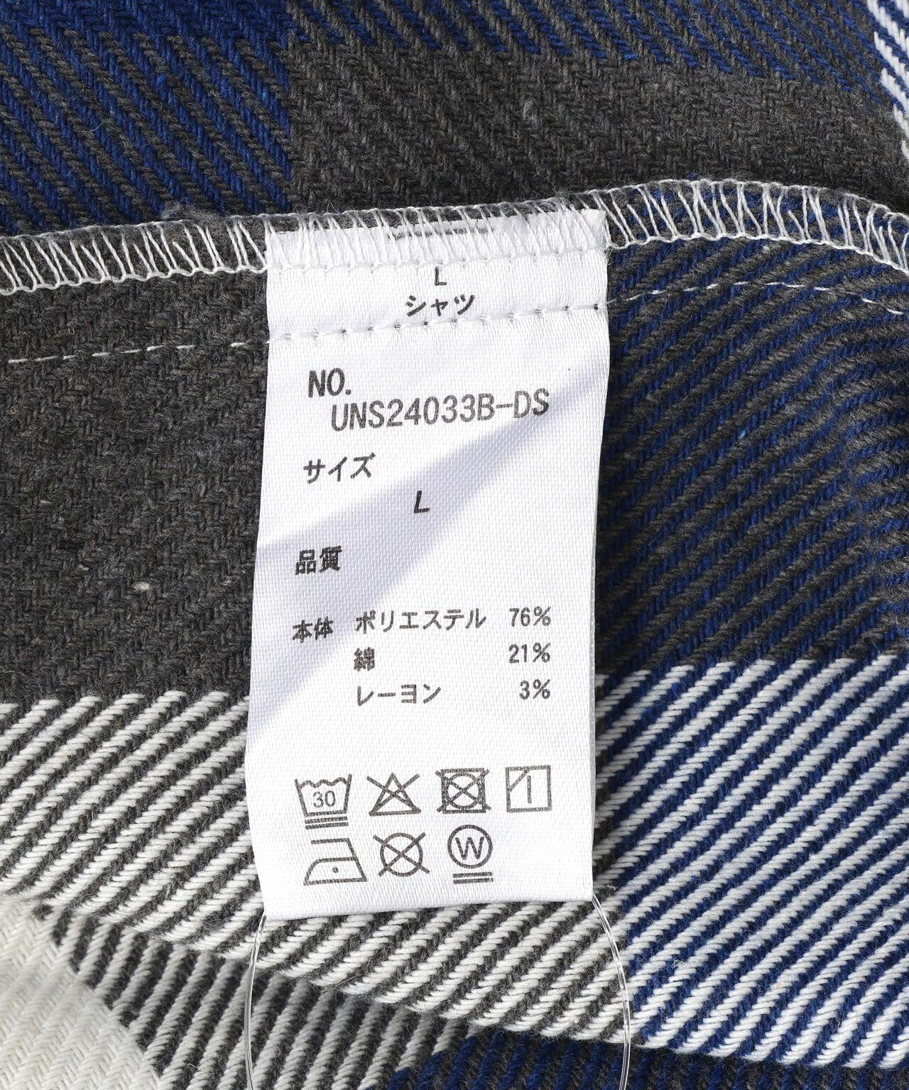 FLANNEL DAMAGE SHIRTS BLOCK 法蘭絨做舊襯衫