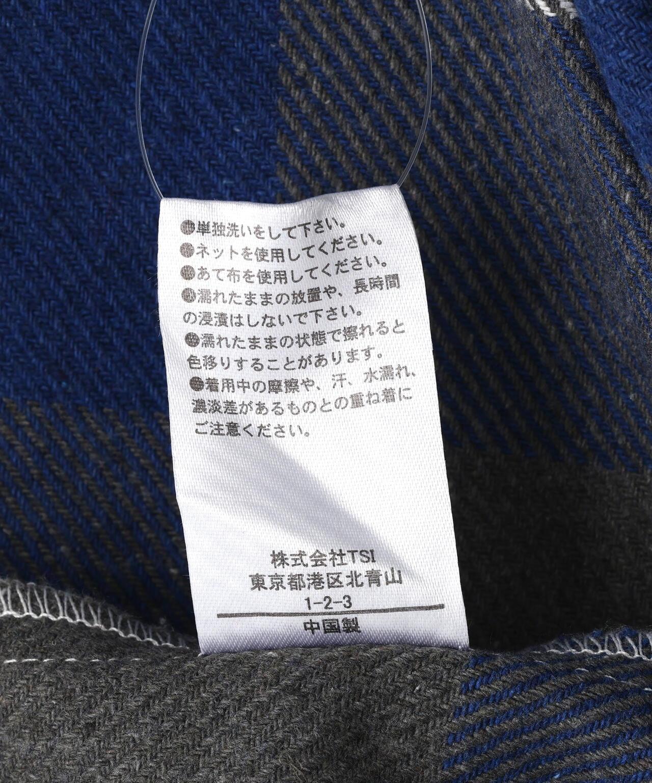 FLANNEL DAMAGE SHIRTS BLOCK 法蘭絨做舊襯衫