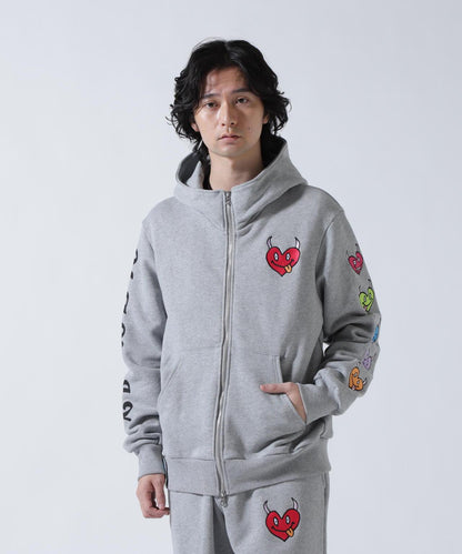 maxsix ONI HEART ZIP PARKA 拉鍊連帽衛衣
