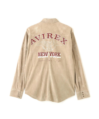 GOAT SUEDE WESTERN SHIRT 山羊麂皮西部風襯衫