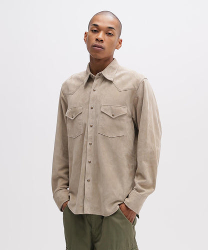 GOAT SUEDE WESTERN SHIRT 山羊麂皮西部風襯衫