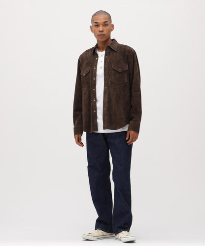 GOAT SUEDE WESTERN SHIRT 山羊麂皮西部風襯衫