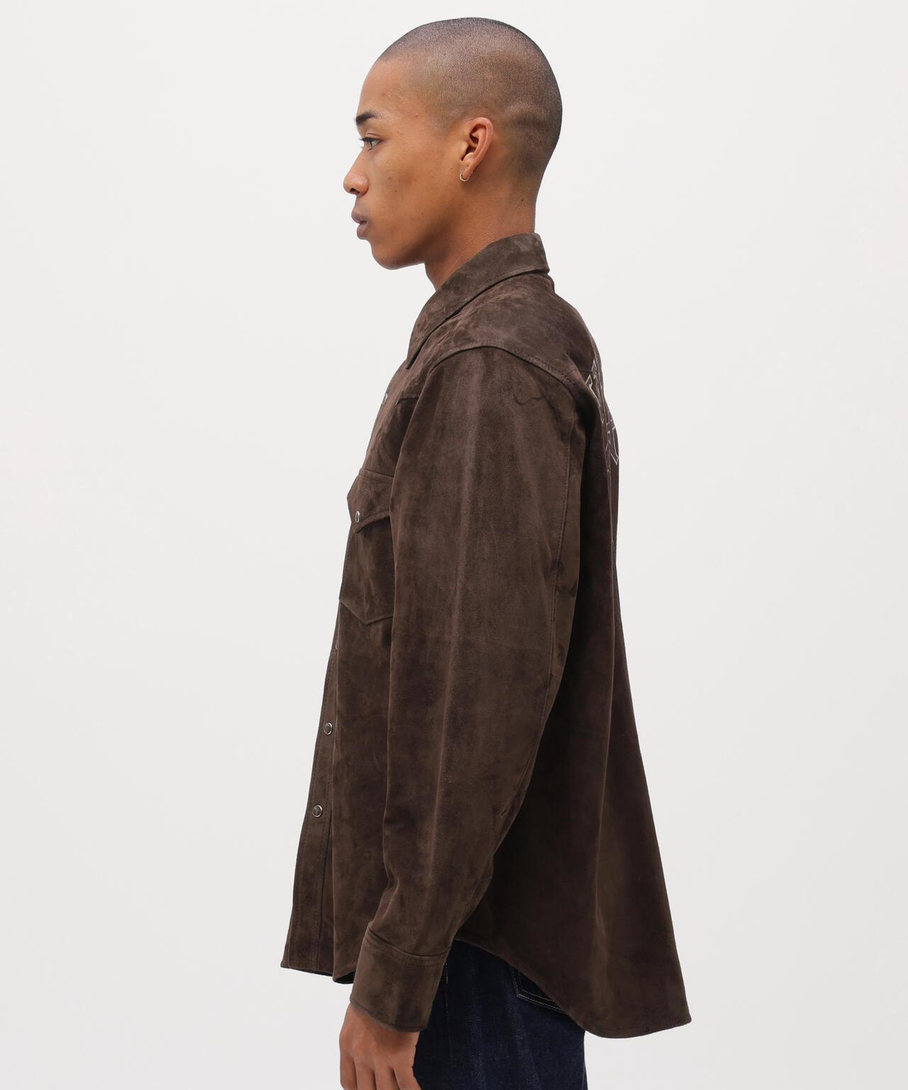 GOAT SUEDE WESTERN SHIRT 山羊麂皮西部風襯衫