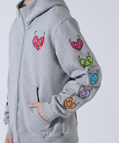 maxsix ONI HEART ZIP PARKA 拉鍊連帽衛衣